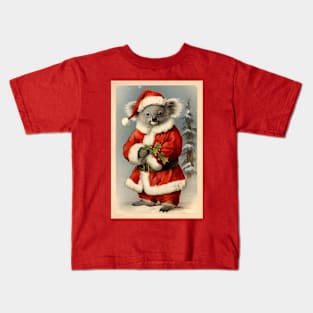 Santa Koala Kids T-Shirt